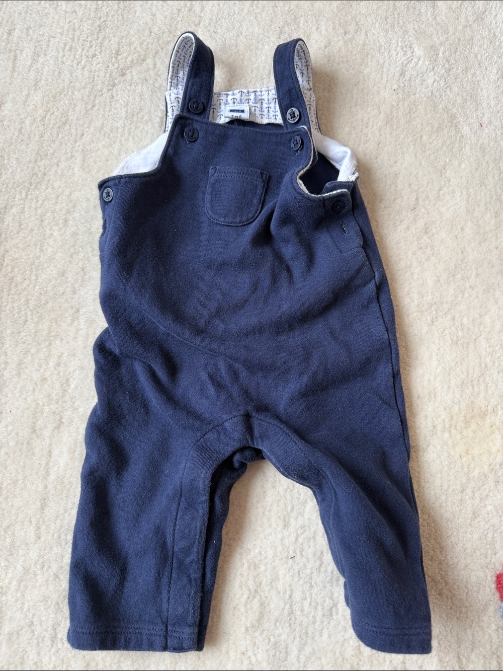 Navy Blue Baby Overalls